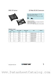 48IMS25-05-9G datasheet pdf Power-One