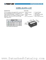 CUD1215 datasheet pdf Power-One