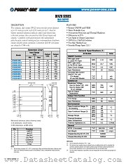 DFA20E12D12 datasheet pdf Power-One