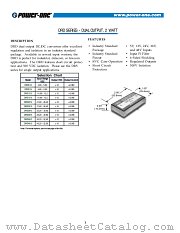 DRD1215 datasheet pdf Power-One