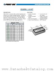 DRS1212 datasheet pdf Power-One