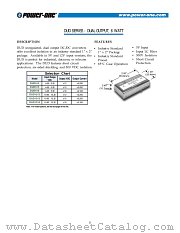 DUD515 datasheet pdf Power-One