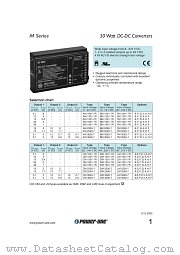 DM1601-7R datasheet pdf Power-One