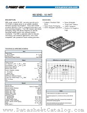 HBS150ZG-A datasheet pdf Power-One