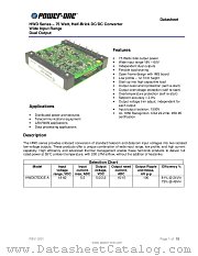 HWD075DGE datasheet pdf Power-One