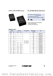 LGR5001-2 datasheet pdf Power-One