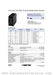 LOR4301-2 datasheet pdf Power-One