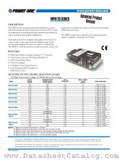MPB125-2015 datasheet pdf Power-One