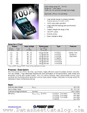 TXS75ZY datasheet pdf Power-One