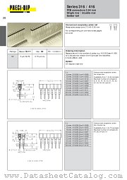 316-93-116-41-008 datasheet pdf Precid-Dip Durtal