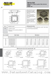 540-99-052-24-000-1 datasheet pdf Precid-Dip Durtal
