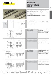 830-10-016-10-001 datasheet pdf Precid-Dip Durtal