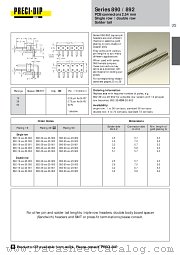 890-90-024-20-000 datasheet pdf Precid-Dip Durtal