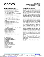 ACT2861 datasheet pdf Qorvo