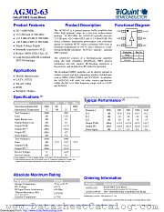 AG302-63G datasheet pdf Qorvo