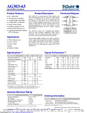 AG303-63G datasheet pdf Qorvo