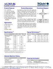 AG303-86G datasheet pdf Qorvo