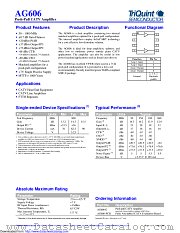 AG606-G datasheet pdf Qorvo