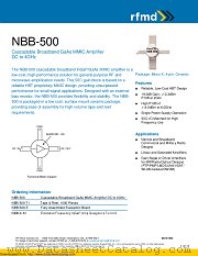 NBB-500 datasheet pdf Qorvo