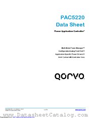 PAC5220 datasheet pdf Qorvo