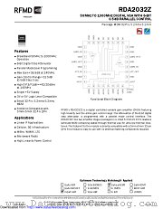 RDA2032Z datasheet pdf Qorvo