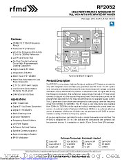 RF2052 datasheet pdf Qorvo