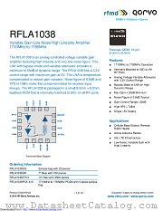 RFLA1038 datasheet pdf Qorvo