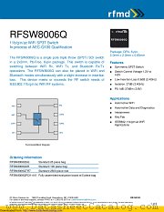 RFSW8006Q datasheet pdf Qorvo