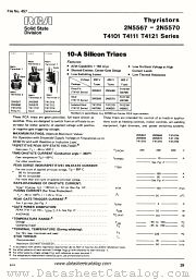 T4121B datasheet pdf RCA Solid State