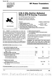 2N6266 datasheet pdf RCA Solid State