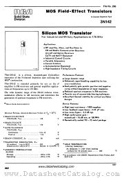 3N142 datasheet pdf RCA Solid State