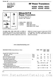 40082 datasheet pdf RCA Solid State