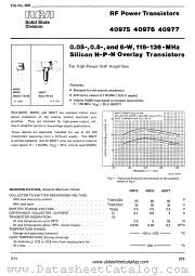 40977 datasheet pdf RCA Solid State