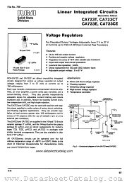 CA723T datasheet pdf RCA Solid State