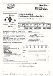 D2520M datasheet pdf RCA Solid State