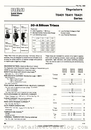 T6411M datasheet pdf RCA Solid State