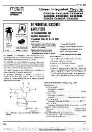 CA3028AF datasheet pdf RCA Solid State