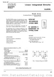 CA3039 datasheet pdf RCA Solid State