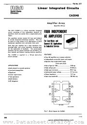CA3048 datasheet pdf RCA Solid State