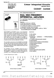 CA3049T datasheet pdf RCA Solid State
