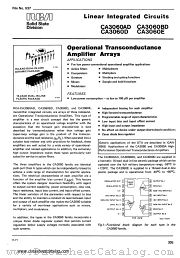 CA3060BD datasheet pdf RCA Solid State