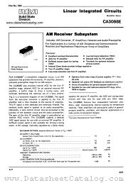 CA3088E datasheet pdf RCA Solid State