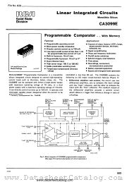 CA3099E datasheet pdf RCA Solid State