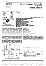 CA555T datasheet pdf RCA Solid State