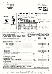 T6404B datasheet pdf RCA Solid State