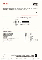 SF216 datasheet pdf RFT