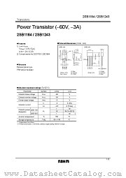 2SB1243 datasheet pdf ROHM