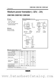 2SB1240 datasheet pdf ROHM