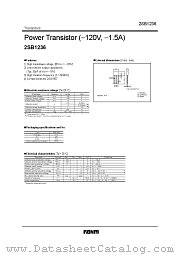 2SB1236 datasheet pdf ROHM