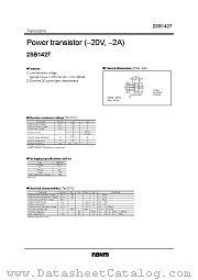 2SB1427 datasheet pdf ROHM